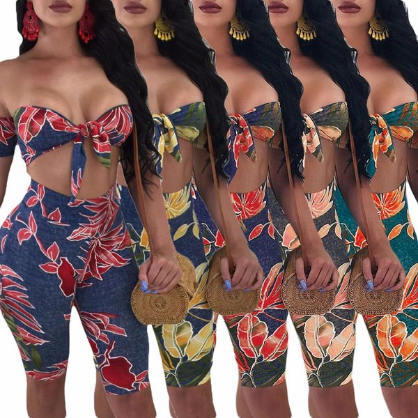 

2019 summer new pants skinny two piece bodysuit female club overalls crop body playsuit d338, Black;white
