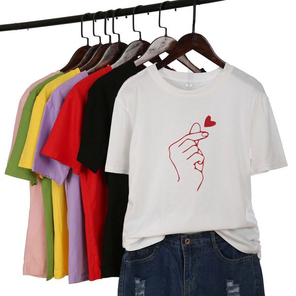 

lucyever 100% хлопка женщин тенниски способа лета печати сыпучие плюс размер тис o шеи высокого качества harajuku дамы tshirt топ 2020, White