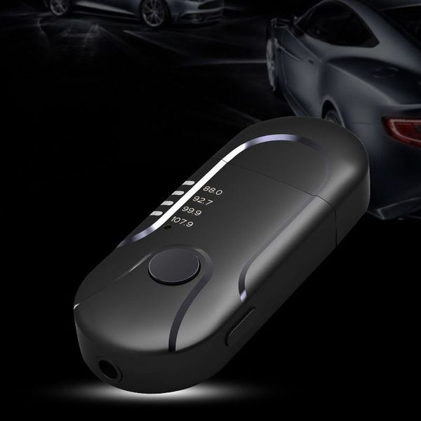 

usb fm-zender aangedreven bluetooth auto auxz аудио плеер tf muziek адаптер draadloze ontvanger handsfree in-car fm мода