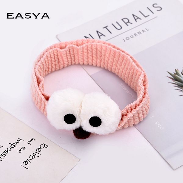 

easya cute elastic owl headband for women lovely ear hairband hair accessories makeup face washing headwear