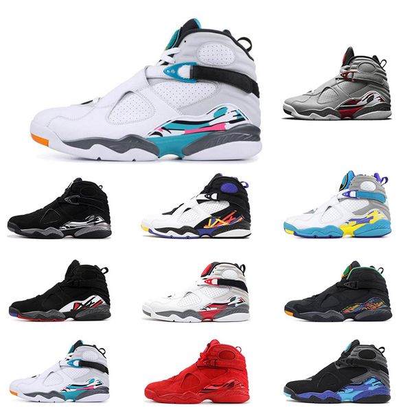 

fashion 8s basketball shoes 2019 sports aqua white valentines day reflective 3m bugs bunny 8 mens trainers running shoes