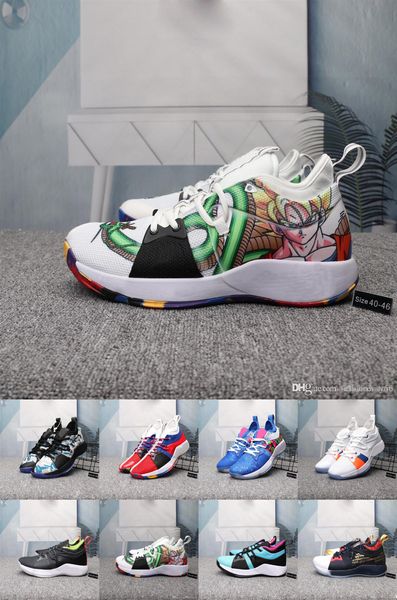 

new pg 4 gatorade nasa paul george basketball sports shoes 4s iv zoom gx black white men sneakers 7-12