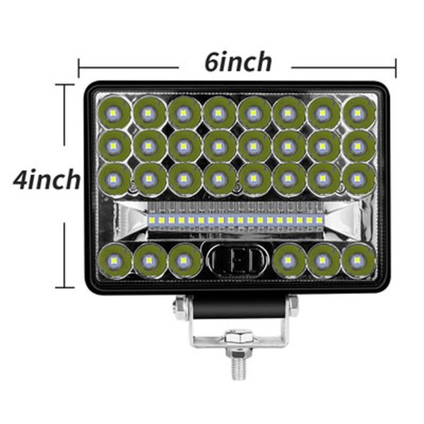 

6000k led work lights white 6000lm waterproof 144w 48led car truck tractor