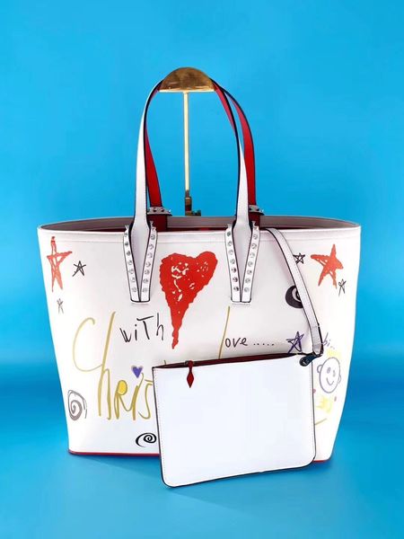 

2019 new women bcabata designer handbags totes red bottom composite handbag famous brand genuine leather purse big bags