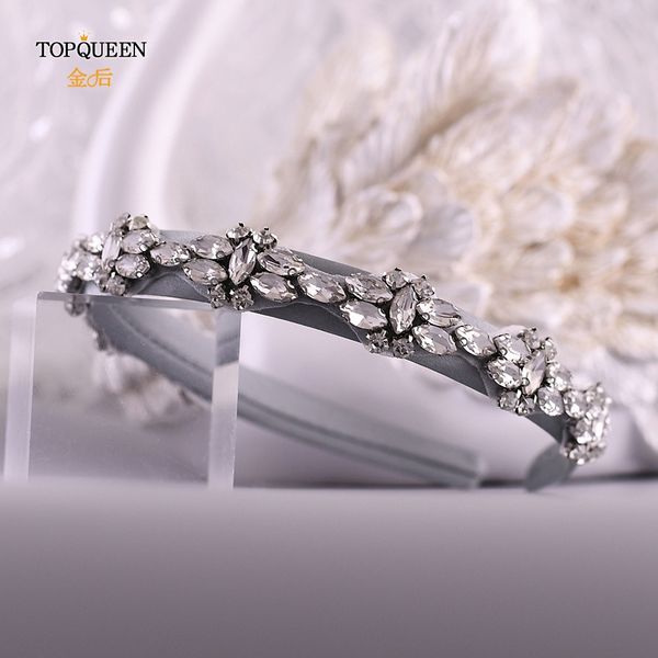 

ueen s333-fg wedding rhinestone hair accessories bridal tiara headpieces silver rhinestone headband baroque hair band
