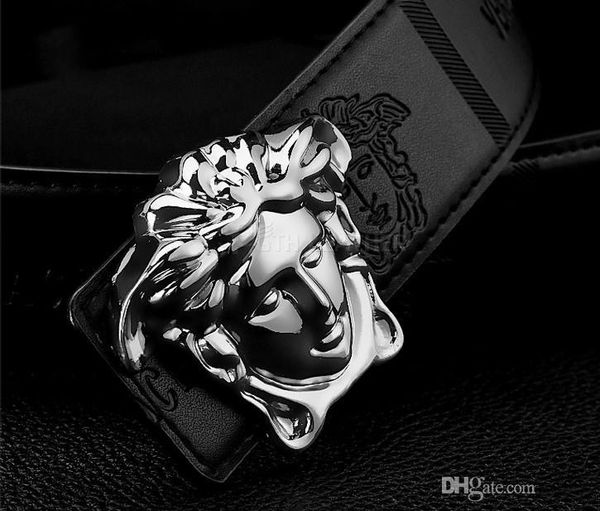 

fashion business ceinture 20 style g# belts design mens womens riem with gold v buckle black belt not with box as gift 6xk, Black;brown