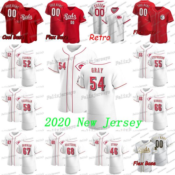 

54 sonny gray 2020 new 67 matt bowman juan graterol joel kuhnel luis castillo robert stephenson kyle farmer amir garrett pedro strop jersey, Blue;black