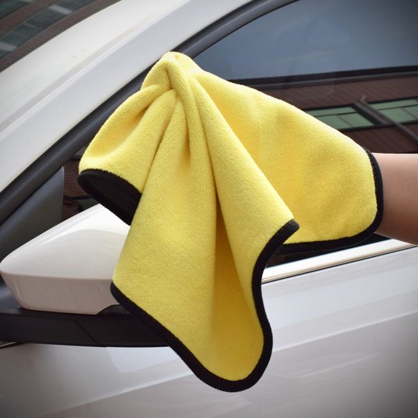 

thick absorbent high density coral velvet cleaning towel double color double-sided coral velvet car cleaning towel