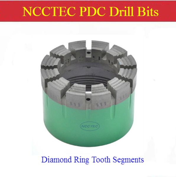 

ring tooth segments] 75-150mm 3''- 6'' inches diamond pdc geology core drill bits for granite flint rock sandstone expl
