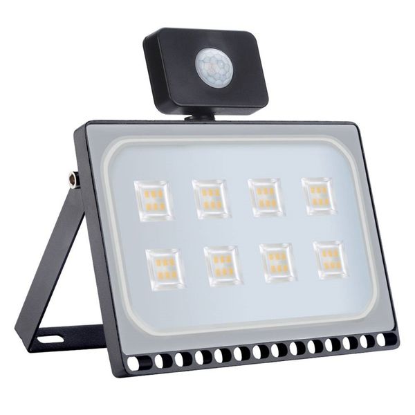 

открытый pir датчик движения светодиодный прожектор 220v smd 2835 теплый белый 10w 20w 30w 50w 100w главная безопасность освещение home deco