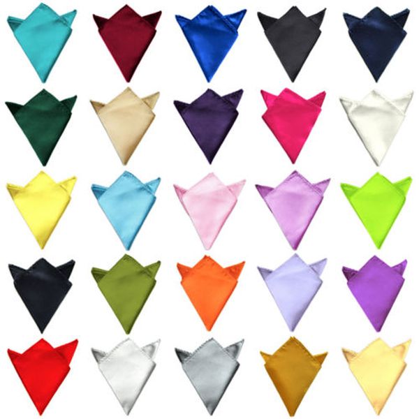 

36 colors hanky men's handkerchief solid color white black red pocket square 22cm wedding business party chest towel, Blue;purple