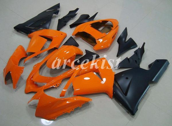 

new abs motorcycle fairings set fit for kawasaki ninja zx-10r zx10r 2004 2005 04 05 10r custom black orange