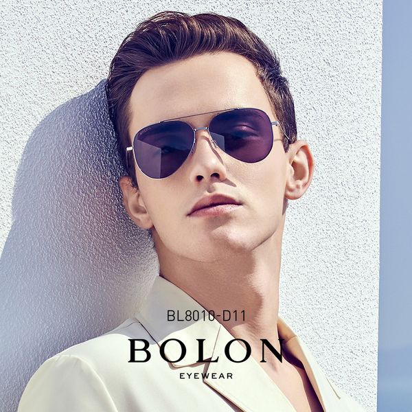 

bolon tyrannosaurus retro polarized yurt mens and womens pilot sunglasses drive sun glasses bl8020 & amp 8010, White;black