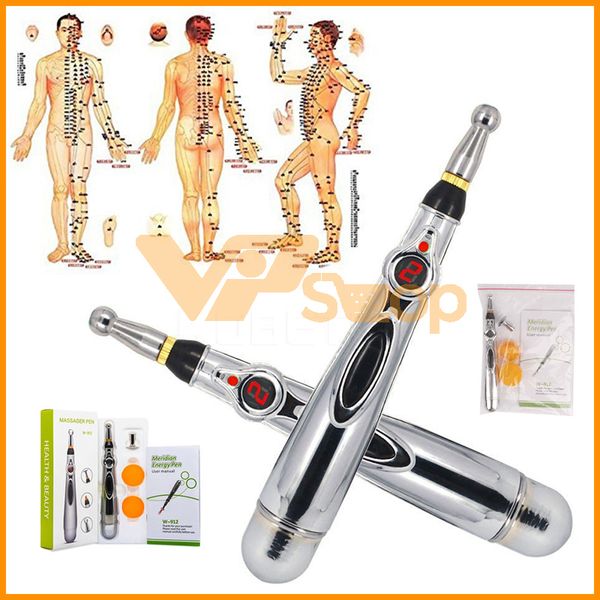 

electronic acupuncture pen electric meridians massage pen laser therapy heal meridian energy pen relief pain tools