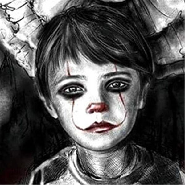 

clothing crew neck short sleeve apparel clown back mens summer 3d digital print tshirts american movie loose fashion, White;black