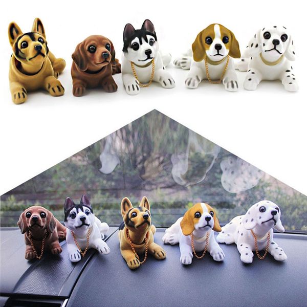 

new fashion bobble head dog car dashboard doll auto shaking head toy ornaments car interior furnishings decoration