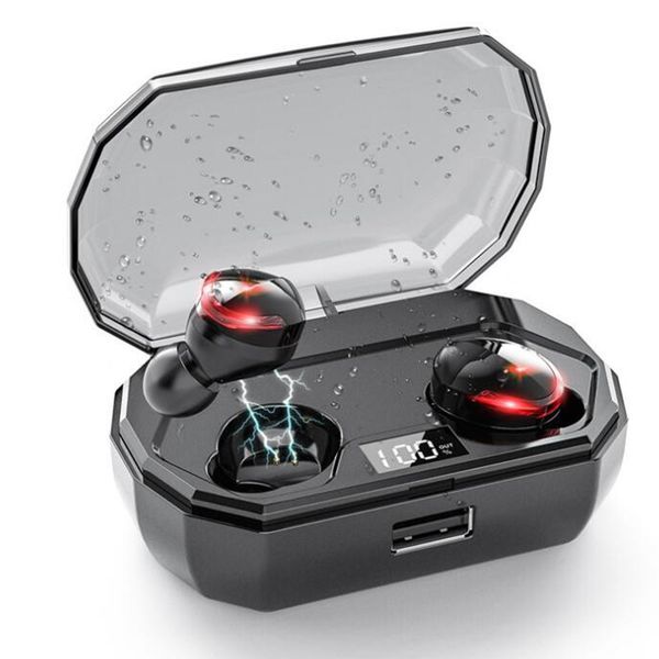 

TWS-R10 Wireless Bluetooth Headphones Bluetooth 5.0 Earphones Digital Display Headset Stereo Wireless Binaural Earbuds With Mic Charging Box