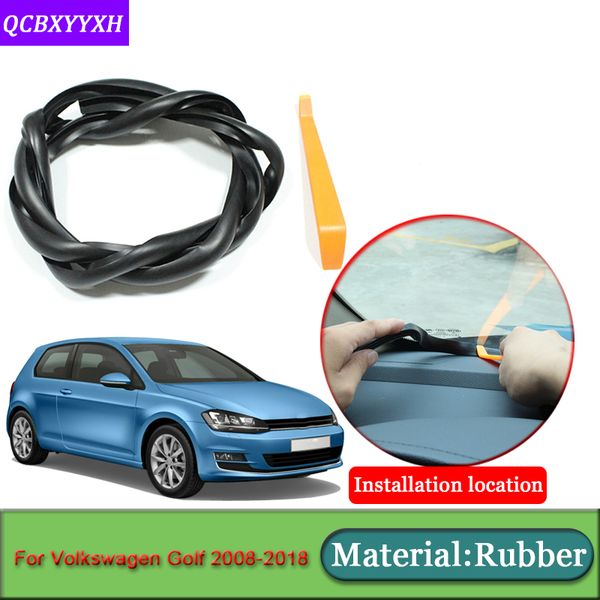 

car-styling for golf 2008-2018 anti-noise soundproof dustproof car dashboard windshield sealing strips accessories