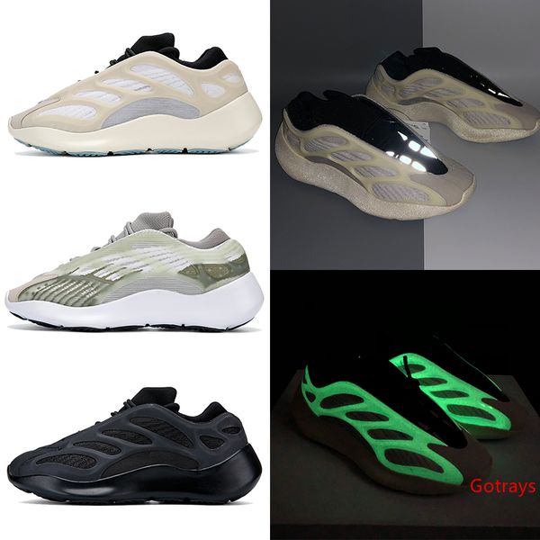 

with stock x mens running shoes kanye west 700 v3 alvah azael glow in the dark men women designer sneakers us 5-11