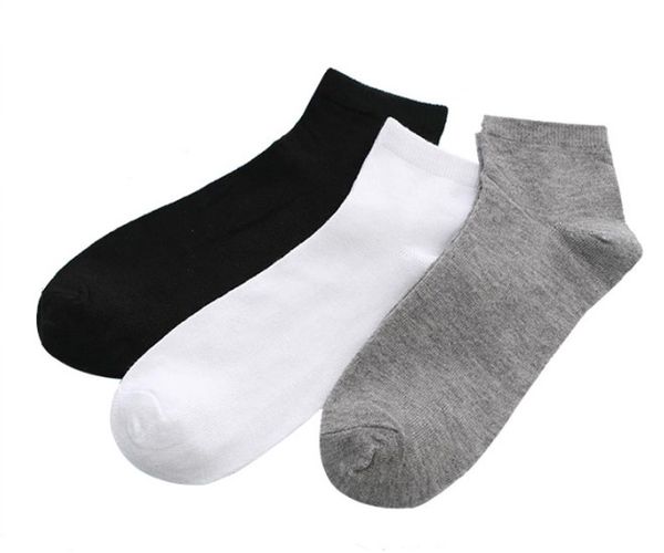 

men's ankle socks 3 colors 10 pairs mixed colors/lot cotton polyester drop shipping spring summer  factory price ing, Black