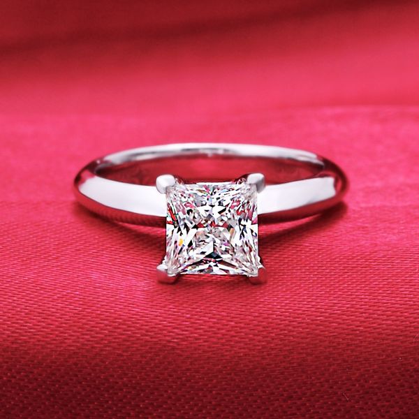 

1.25 carat sona synthetic diamant fashion ring 925 sterling silver simulation diamant ring us size from 4 to 10.5 (dfe, Slivery;golden