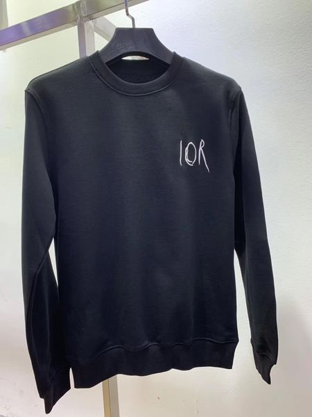 

19 france pari luxury autumn and winter new active cotton mall round neck weater male de igner ha a tag top