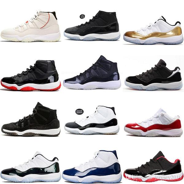 

2019 concords high 45 11 xi 11s cap and gown prm heiress gym red chicago platinum tint space jams men basketball shoes sneakers