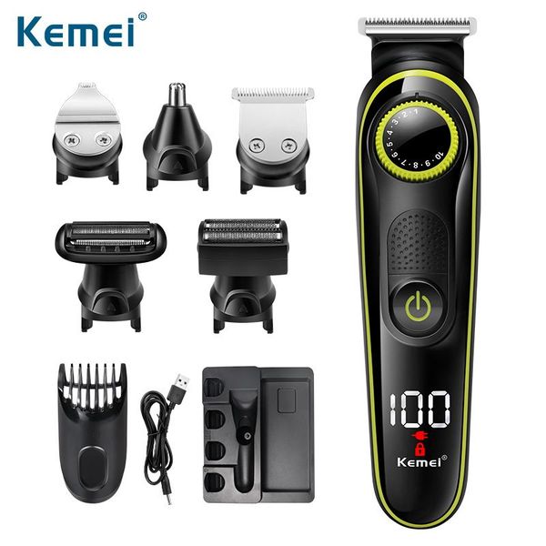 

kemei km-696 electric hair clipper household multi-function hair clipper rechargeable shaver ing