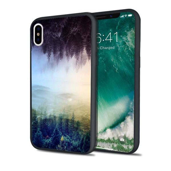 

fundas luxury smoke forest phone case for iphone 11 pro xs max xr 8 7 6s plus 5s se 5 case black soft silicone tpu cover