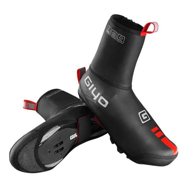 

mnycxen bicycle riding shoe cover lock shoes cover mountain road bike windproof waterproof dustproof outdoor riding equipment f3, Black