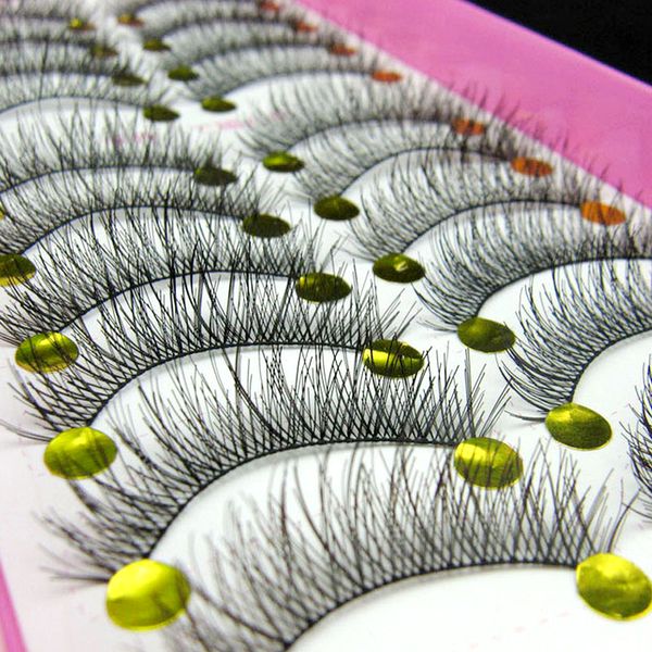

10pair natural false eyelashes soft long eyelash fake eye lashes extension tools makeup false eyelashes extension eyelash