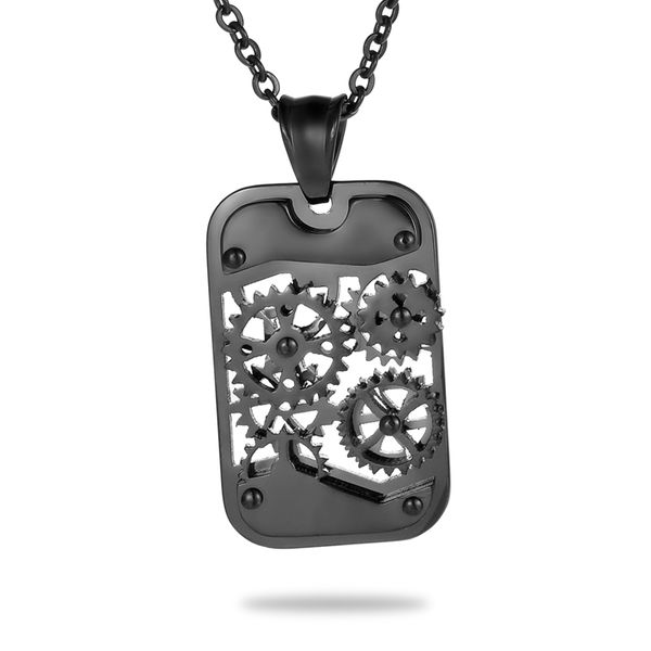 

hip-hop tide male personality men's pendant necklace 2019 stainless steel silver necklaces for men jewelry gift with chain party