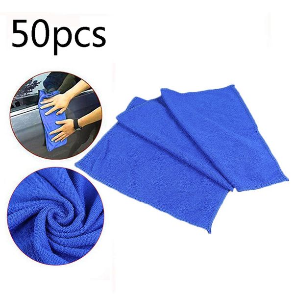 

50pcs/1bag 30x60cm microfibre cleaning auto soft cloth washing cloth towel duster car home cleaning mini fiber towels