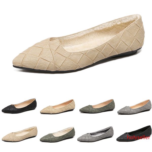 

fashion women s casual leather shoes lattice flat shoes with pointed shallow mouth elegant outdoor walking shoes main15
