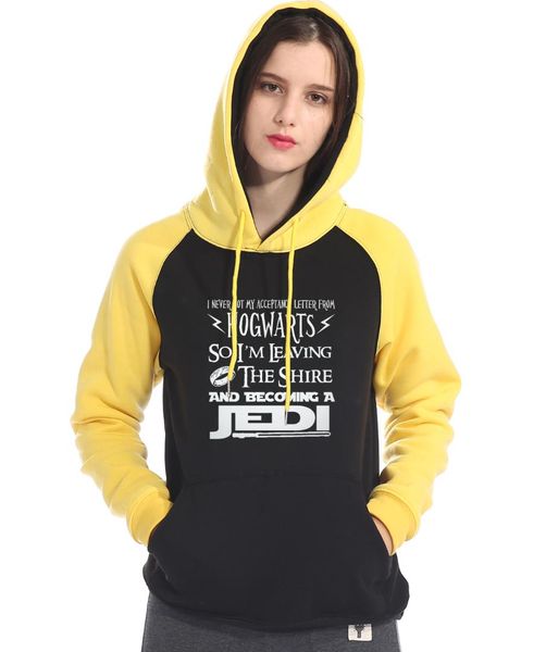 

i never got my acceptance letter hooded 2019 female harajuku sweatshirt women raglan long sleeve brand tracksuit hip hop hoodies, Black