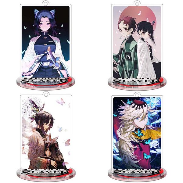 

аниме demon slayer: kimetsu нет yaiba акриловый брелок keyring, Slivery;golden