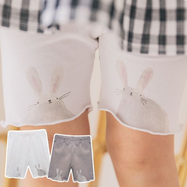 

2020 girls leggings fat rabbit digital print baby girl five-legged shorts tight safety pants safety pants, Blue