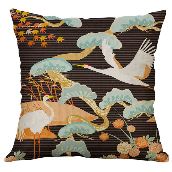 

japanese style pillow case 40x40cm linen throw pillows cushion cover pillowcase home pillow covers decorative