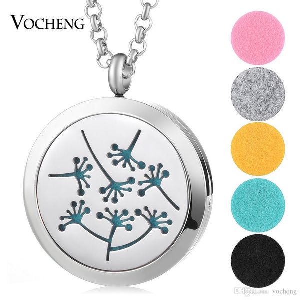 

30mm aroma diffuser jewelry pendant 316l stainless steel magnetic perfume locket jewelry without felt pads va-422, Silver