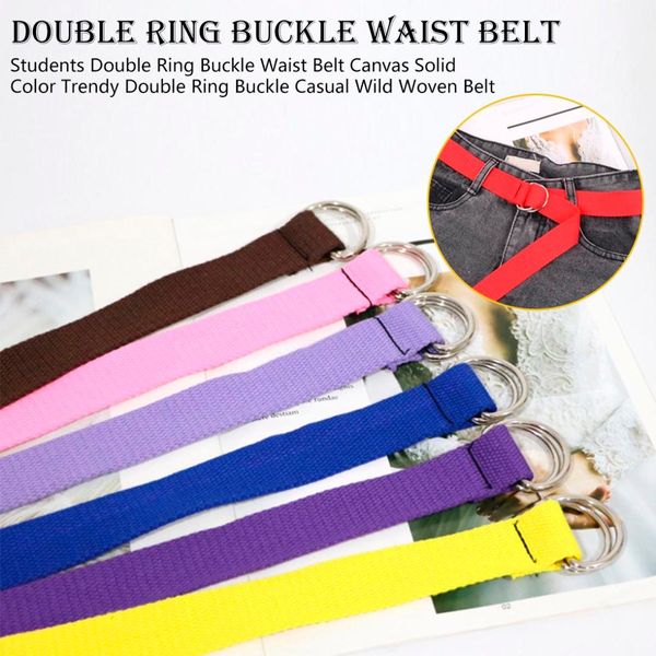 

fashion canvas belt fabric webbing waist casual d ring plain canvas belt waistband cinto feminino, Black;brown