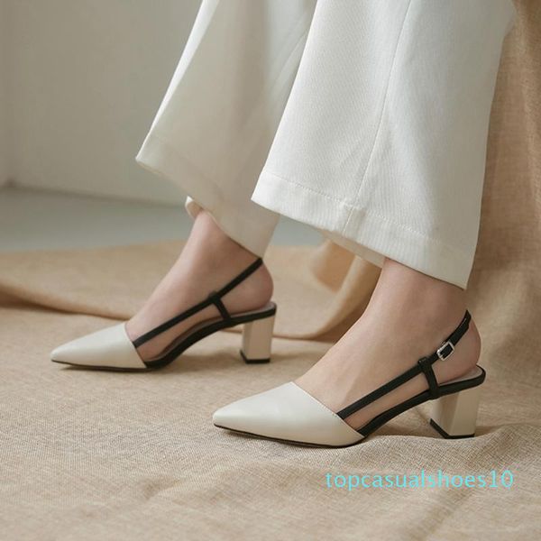 

karin new elegant pointed toe high heels cow skin genuine leather summer woman shoes sandals t10, Black