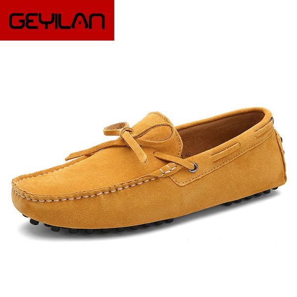 

mens loafers driving shoes brand new super soft leather men loafers shoes genuine leather silp on casual 2019, Black