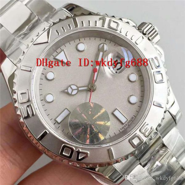 

Jf new luxury watch wi 3135 automatic movement 28800 vph 904l tainle teel light grey dial apphire cry tal uper lumine cent, Slivery;brown