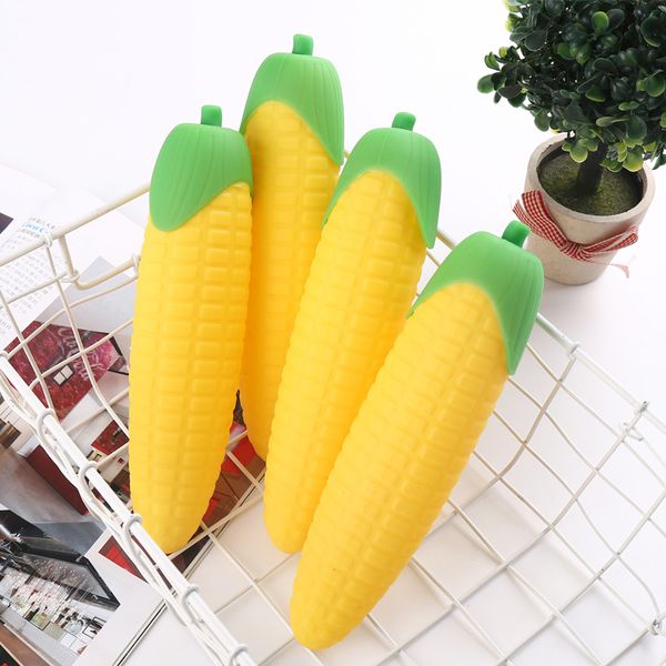 

student silicone cute pencilcase carrot banana pen bag box stationery pouch for girls boys gift office school supplies c17 d20