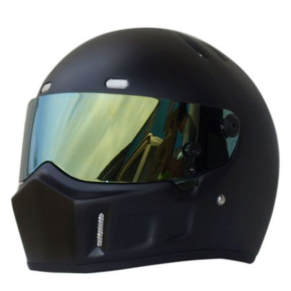 

motocicleta mx atv casco de bicicleta de tierra brillante negro calle kart bandi cascos cara completa casco