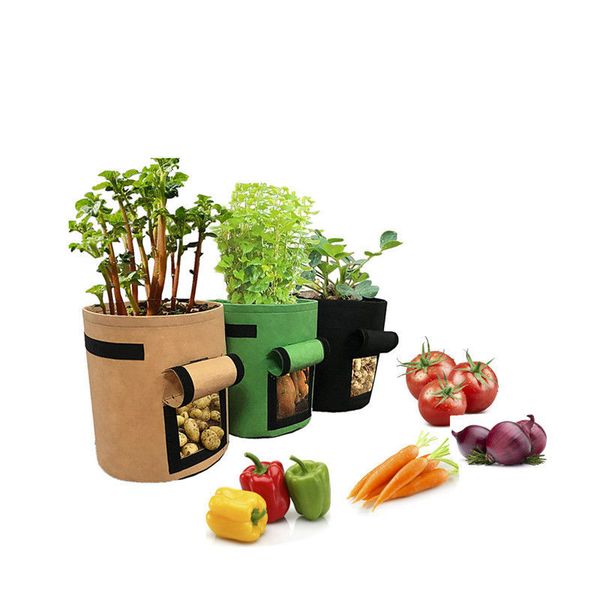 

3 size plant grow bags home garden potato pot greenhouse vegetable growing bags moisturizing jardin vertical garden bag seedling