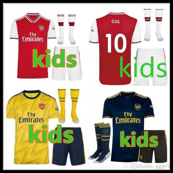 

дети наборы равномерные 19 20 футбольных комплекты арсен николай ceballos henry футбол джерси 19 20 тирните camisetas де футбол футбол рубаш, Black;yellow