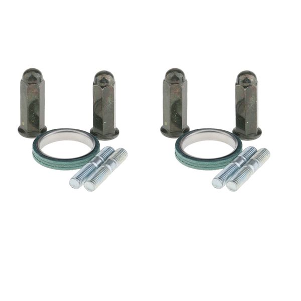 

2 комплект выхлопная шпильки гайки прокладка комплект для gy6 50cc / 125cc / 150cc qmb139 скутеры