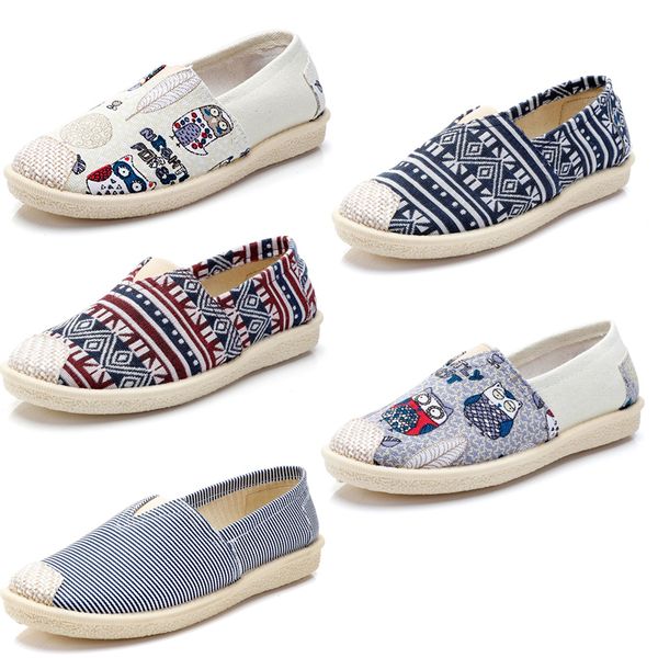 

дешевые небрендовой espadrilles chaussures женщин квартира дом повседневный холст обувь скольжения на обувь мокасины кроссовки дышащая 35-40, Black