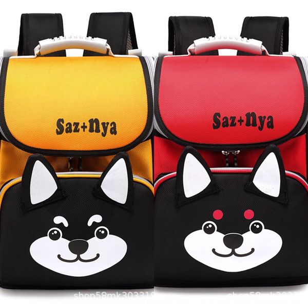 

iywiu 2020 primary school student school ultra-light shoulder school burden reduction boy and girl shoulder bag children's three-dimens